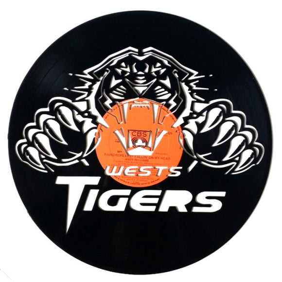 Vinyl Record Art - NRL West Tigers