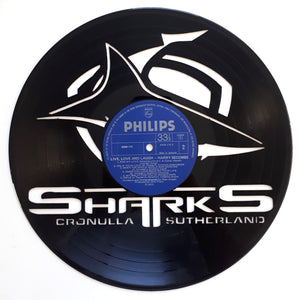 Vinyl Record Art - NRL Cronulla Sharks